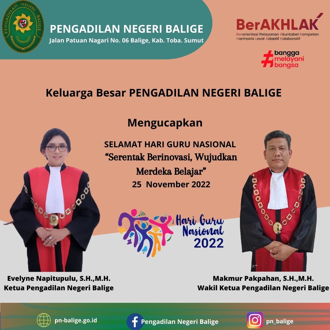 SELAMAT HARI GURU NASIONAL 25 NOVEMBER 2022 SELAMAT HARI GURU NASIONAL 25 NOVEMBER 2022